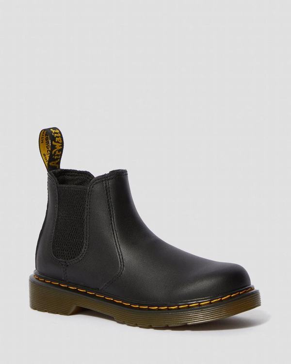 Dr Martens Dětské Chelsea Boty Junior 2976 Softy T Černé, CZ-769021